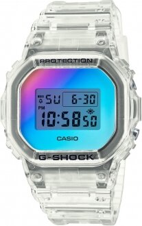 Casio G-Shock DW-5600SRS-7DR Silikon / Mavi / Şeffaf Gri Kol Saati kullananlar yorumlar